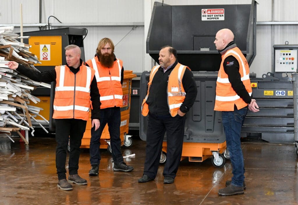 4 men from the Axil Team at Birmingham Wholesale Market