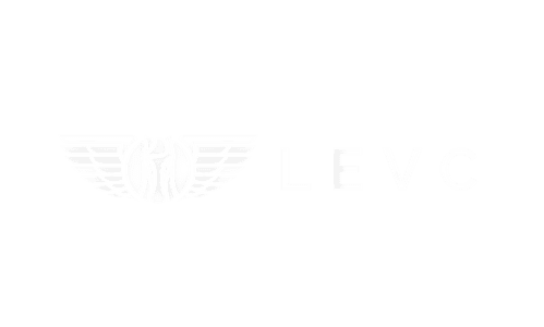 LEVC White Transparent Logo