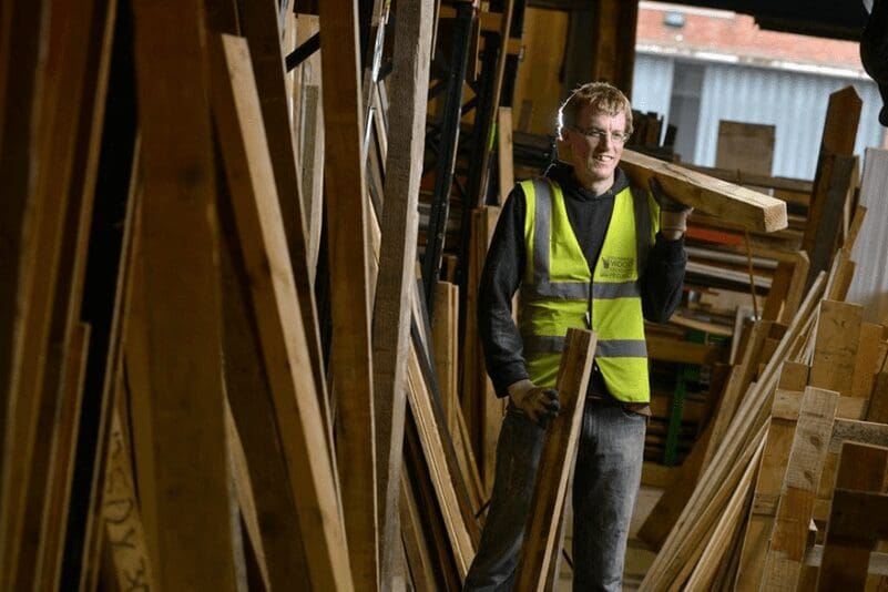 Wood Recycling stock image