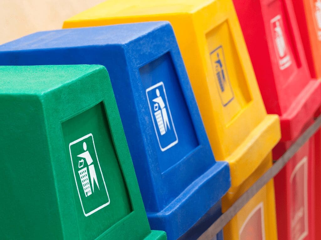 Different colour bins