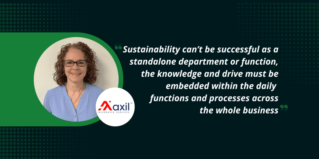 Quote from Gina Rudkin, Head of Sustainability and Zero Waste