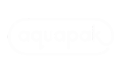 Aquapak White Transparent Logo