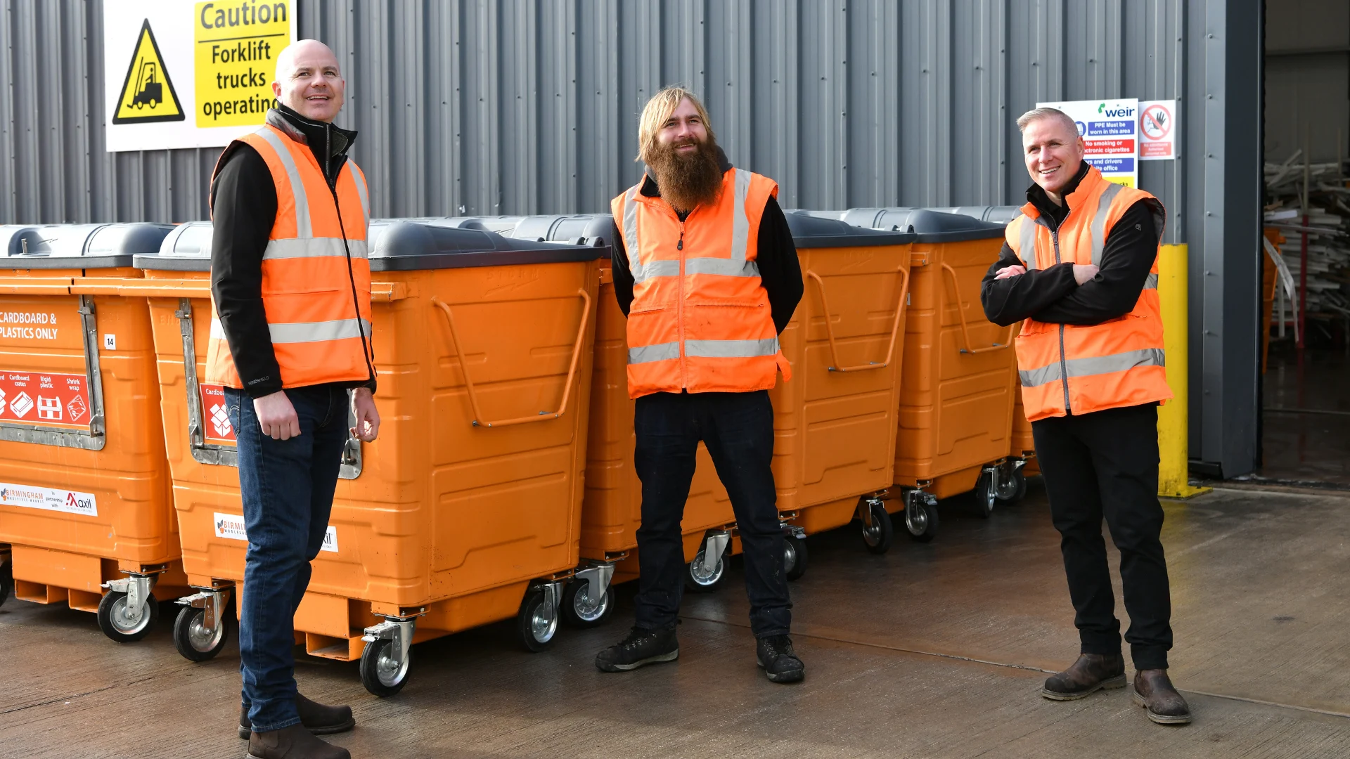 Axil Team at work at Birmingham wholesale market