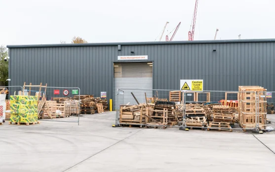 Birmingham wholesale marketing waste yard before Axil designed it