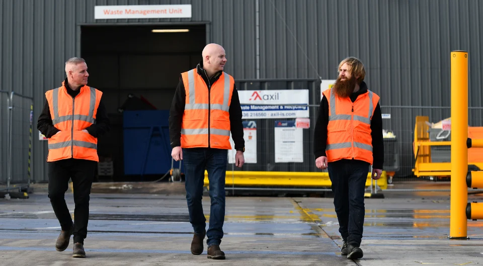 Axil operations and commercial teams on site