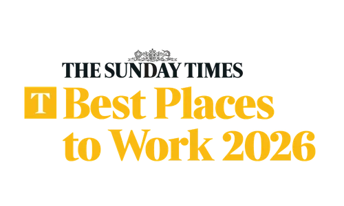 The Sunday Times best place to work 2026 logo for carousel