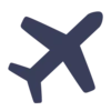 Aviation icon blue