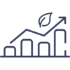 Waste Data icon Blue