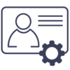 Contract Manager Icon Blue