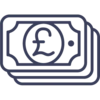 Money Icon Blue