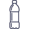 Plastic Bottle icon blue