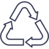 Recycling Icon Blue
