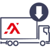 Reducing transport movement icon