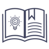 Training and development Icon blue